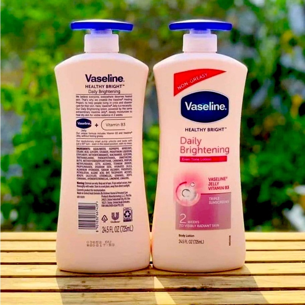 Vaseline Healthy Bright Daily Brightening Even Tone Lotion Sunscreens Vitamin B3